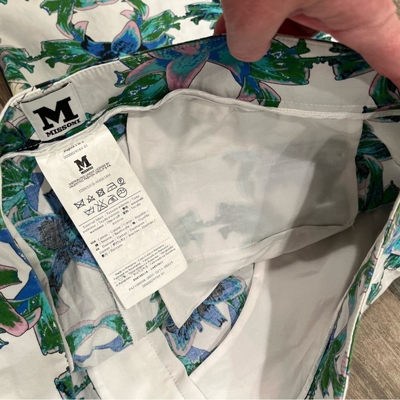 M Missoni Floral Cropped Trousers Pants Size 46/ US 14 - Picture 13 of 13